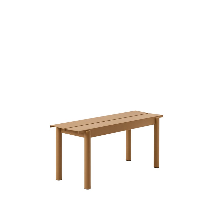 Banc LINEAR STEEL de Muuto, 110 cm, Orange