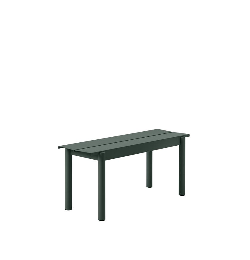 Banc LINEAR STEEL de Muuto, 110 cm, Dark Green 