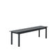 Banc LINEAR STEEL, 170 cm, Noir