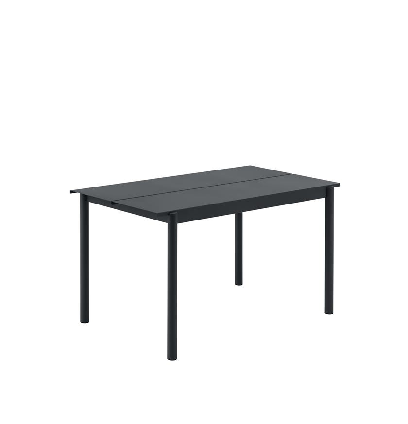 Table de jardin LINEAR STEEL de Muuto, 140 cm, Noir