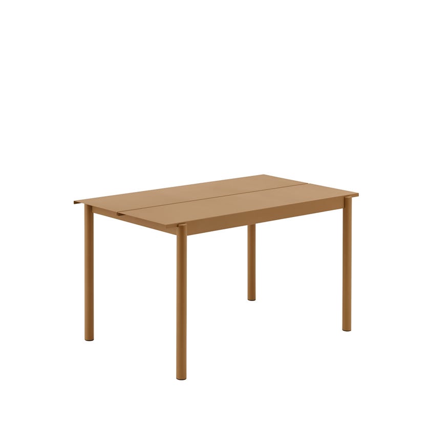 Table de jardin LINEAR STEEL de Muuto, 140 cm, Orange