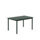 Table de jardin LINEAR STEEL de Muuto, 140 cm, Dark Green 