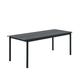 Table de jardin LINEAR STEEL, 200 cm, Noir