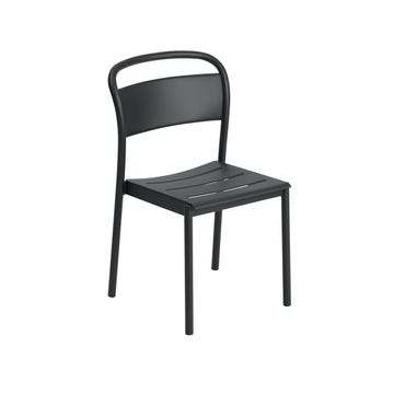Chaise LINEAR STEEL de Muuto, Noir Chaise LINEAR STEEL de Muuto, Noir