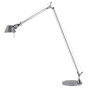 Lampe à poser TOLOMEO READING FLOOR E27 de Artemide, Aluminium