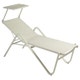 Lit de piscine HOLLY de Emu avec pare-soleil, Blanc cassé