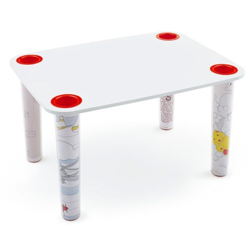 Bureau LITTLE FLARE de Magis Collection Me Too, Plateau blanc Bureau LITTLE FLARE de Magis Collection Me Too, Plateau blanc