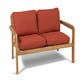 Sofa 2 places LODGE de Vlaemynck, Teck, Tissu tomette