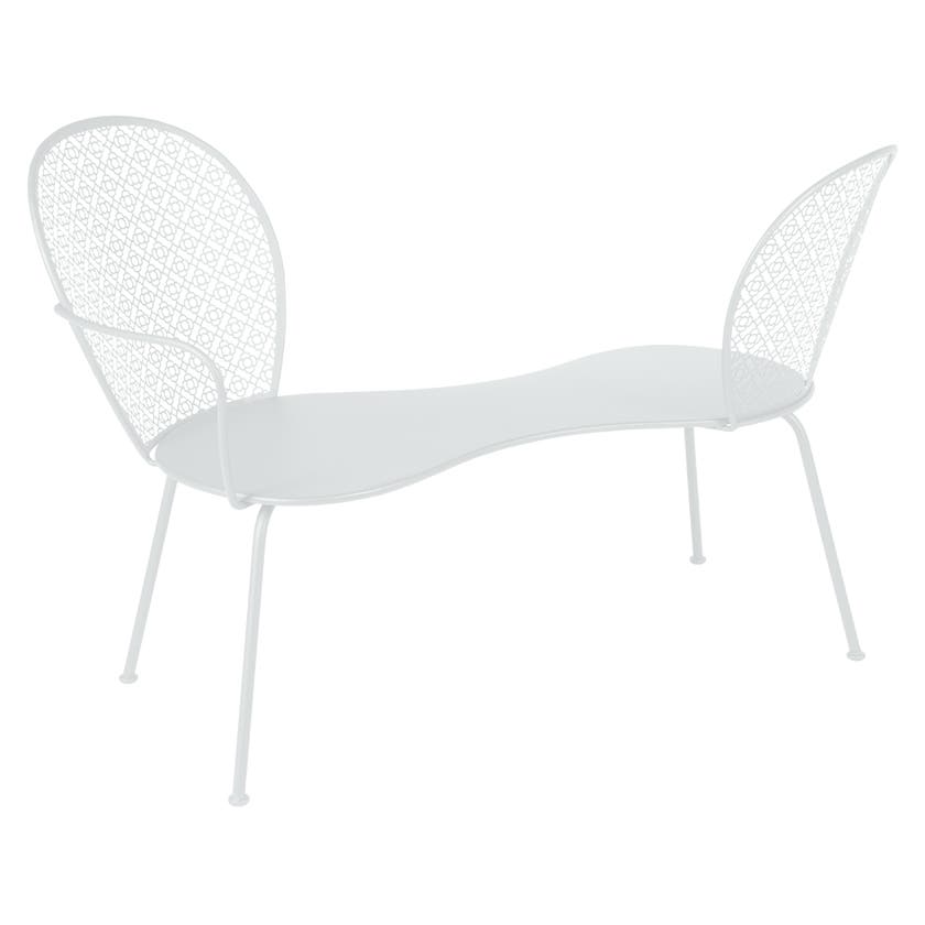 Banquette Conversation LORETTE de Fermob, Blanc coton Banquette Conversation LORETTE de Fermob, Blanc coton