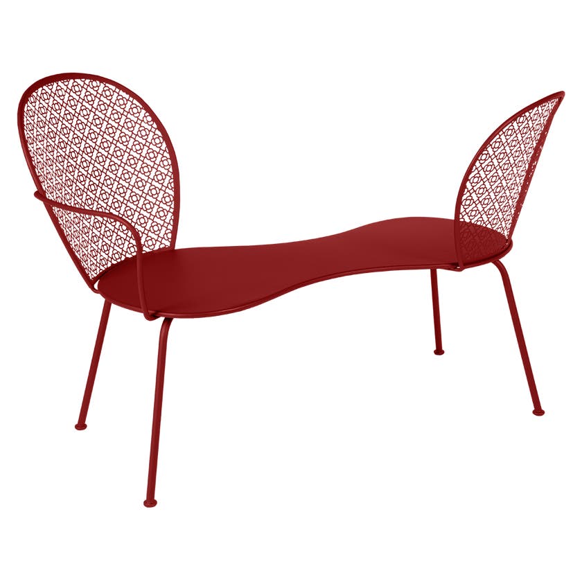 Banquette Conversation LORETTE de Fermob, Piment Banquette Conversation LORETTE de Fermob, Piment