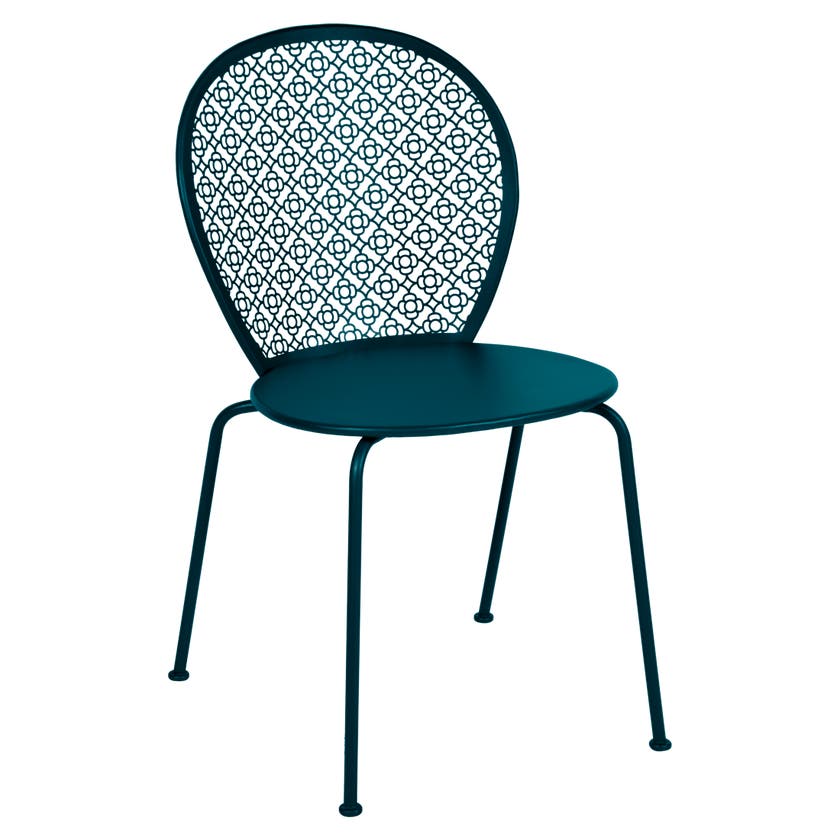 Chaise LORETTE de Fermob, Bleu acapulco Chaise LORETTE de Fermob, Bleu acapulco