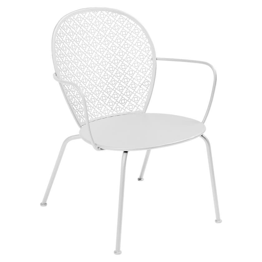 Fauteuil Bas LORETTE, Blanc coton Fauteuil Bas LORETTE, Blanc coton
