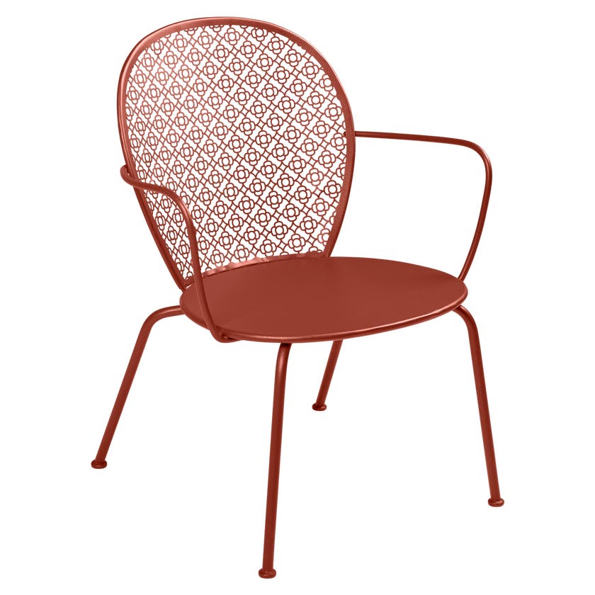 Fauteuil Bas LORETTE Ocre Rouge Fauteuil Bas LORETTE Ocre Rouge