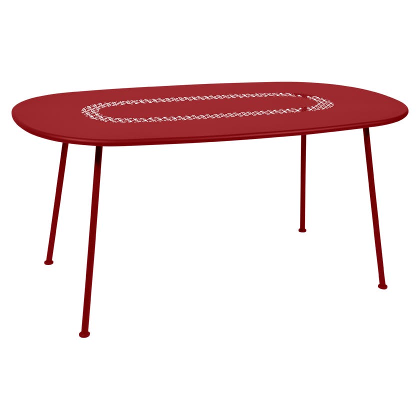 Table ovale LORETTE 160 x 90 cm de Fermob, Piment Table ovale LORETTE 160 x 90 cm de Fermob, Piment
