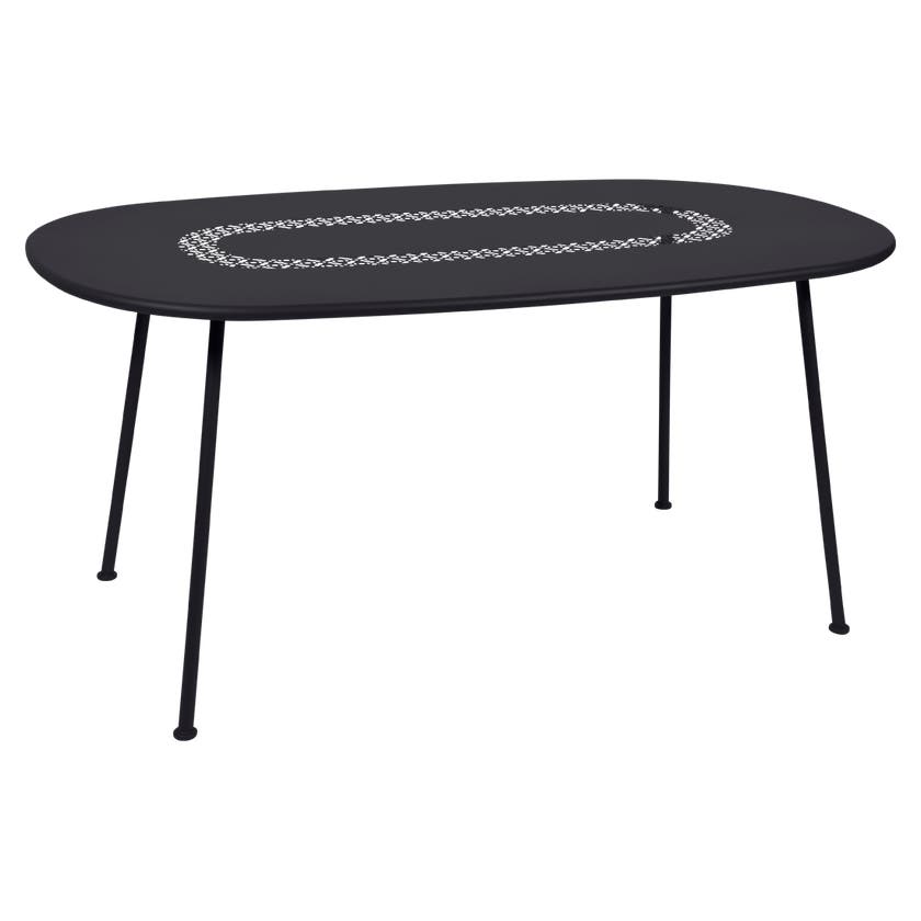 Table ovale LORETTE 160 x 90 cm de Fermob, Réglisse Table ovale LORETTE 160 x 90 cm de Fermob, Réglisse