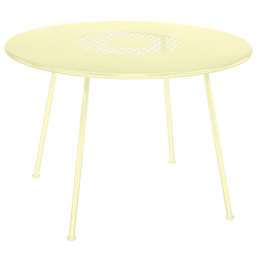 Table ronde LORETTE Ø.110 cm de Fermob, Citron givré Table ronde LORETTE Ø.110 cm de Fermob, Citron givré