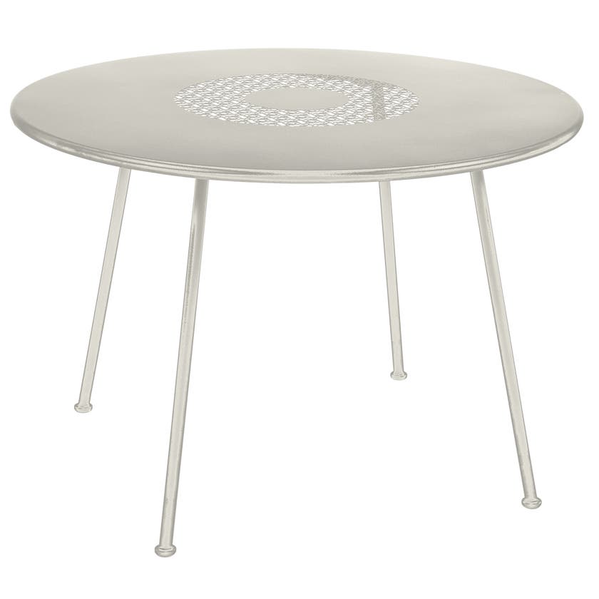 Table ronde LORETTE Ø.110 cm de Fermob, Gris argile Table ronde LORETTE Ø.110 cm de Fermob, Gris argile