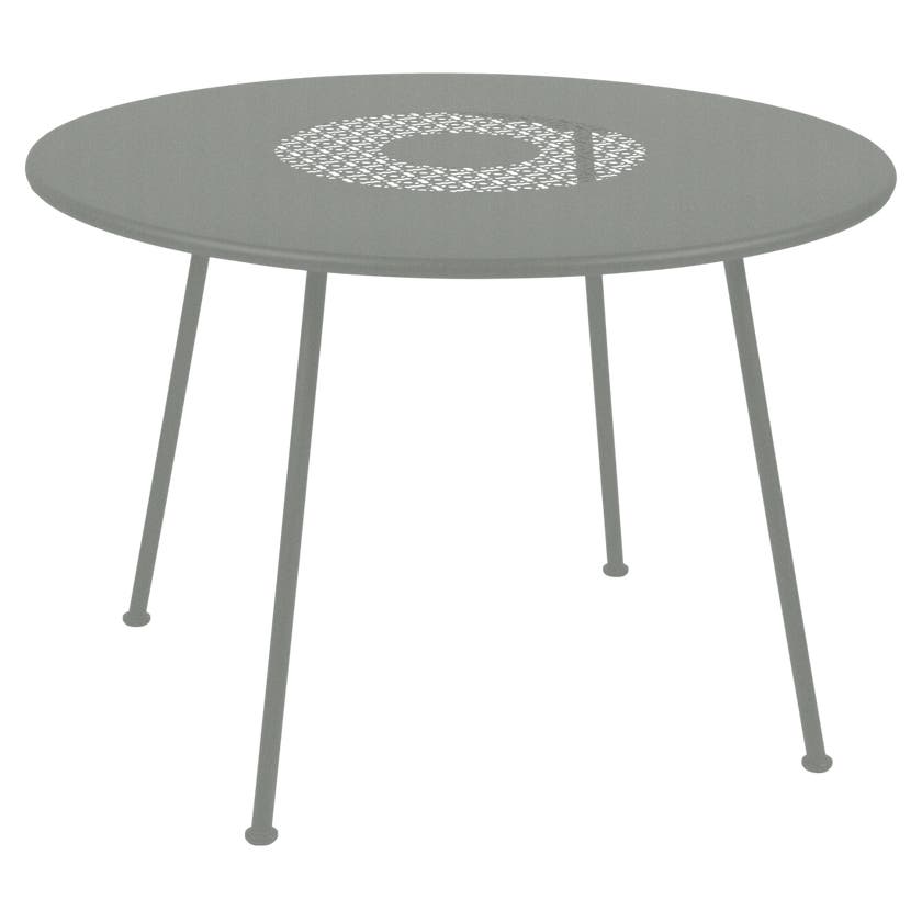 Table ronde LORETTE Ø.110 cm de Fermob, Gris lapilli Table ronde LORETTE Ø.110 cm de Fermob, Gris lapilli