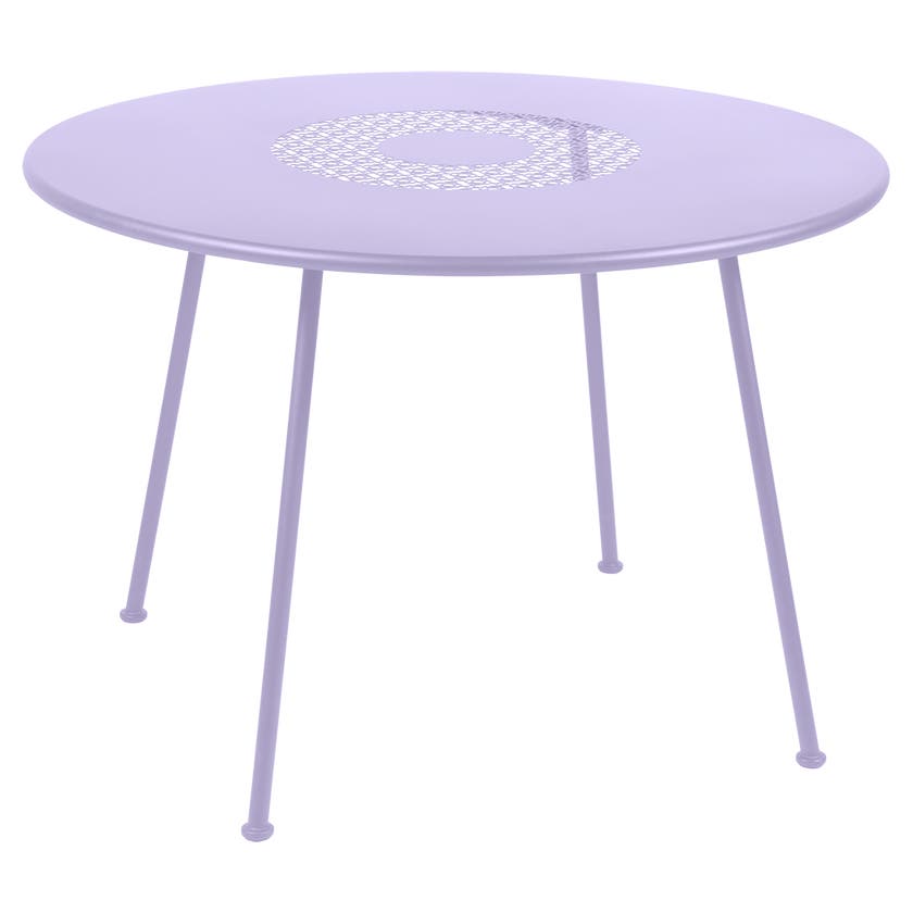 Table ronde LORETTE Ø.110 cm de Fermob, Guimauve Table ronde LORETTE Ø.110 cm de Fermob, Guimauve