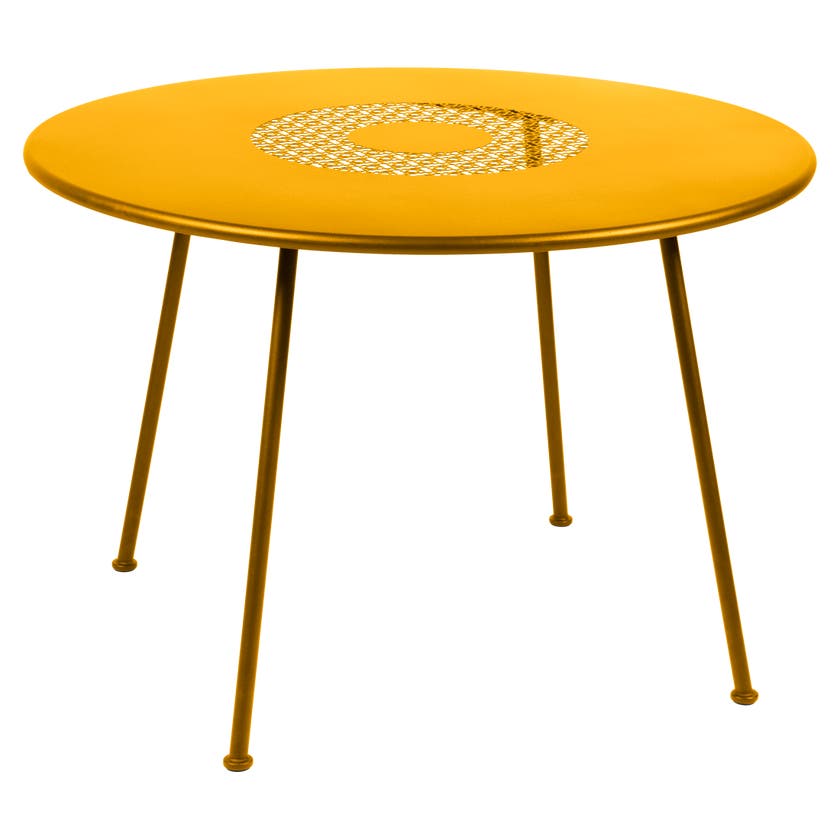 Table ronde LORETTE Ø.110 cm de Fermob, Miel Table ronde LORETTE Ø.110 cm de Fermob, Miel