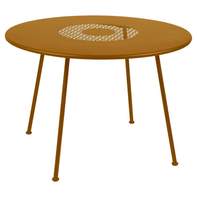 Table ronde LORETTE Ø.110 cm de Fermob, Pain d'épices Table ronde LORETTE Ø.110 cm de Fermob, Pain d'épices