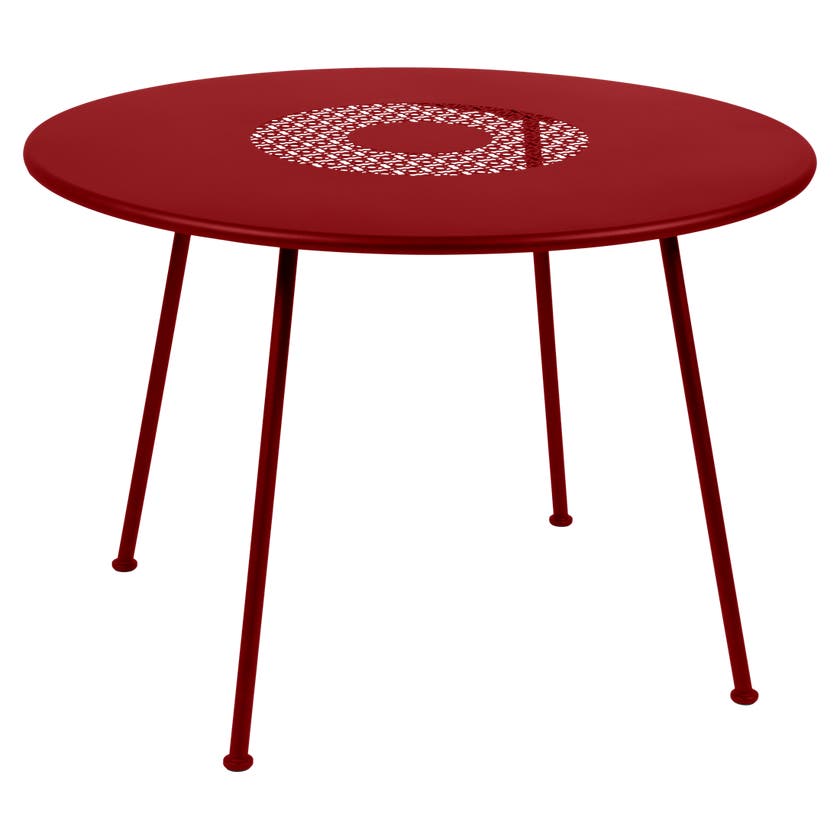 Table ronde LORETTE Ø.110 cm de Fermob, Piment Table ronde LORETTE Ø.110 cm de Fermob, Piment