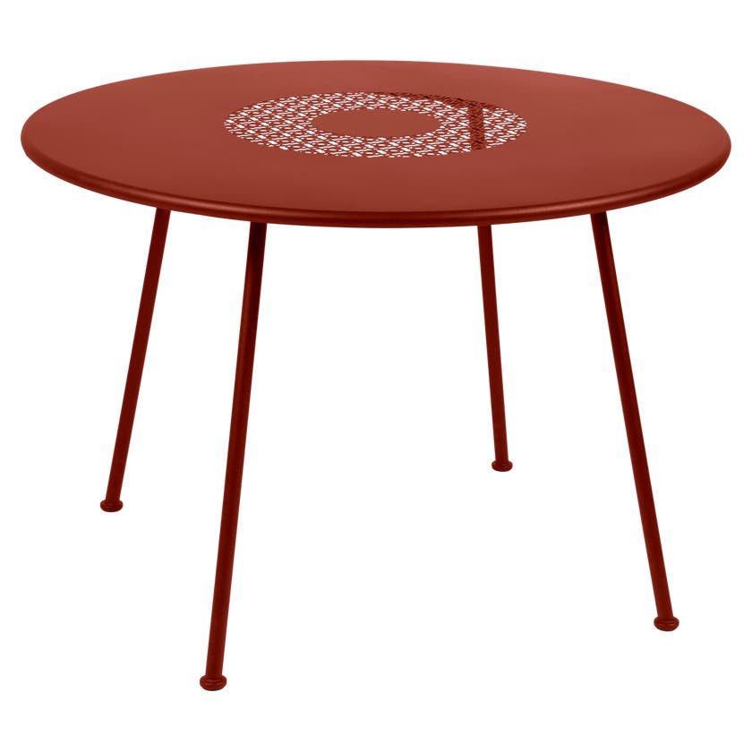 Table ronde LORETTE Ø.110 cm de Fermob, ocre rouge Table ronde LORETTE Ø.110 cm de Fermob, ocre rouge