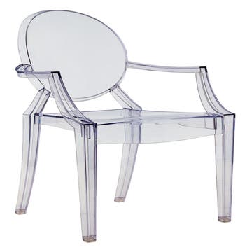 Fauteuil LOUIS GHOST de Kartell, Bleu ciel