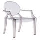 Fauteuil LOUIS GHOST, Fumé Clair