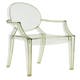 Fauteuil LOUIS GHOST, Vert cristal