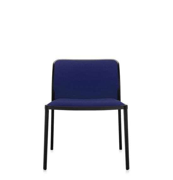 Chaise AUDREY SOFT de Kartell, Bleu, Structure noire