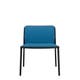 Chaise AUDREY SOFT, Bleu Octane, Structure noire