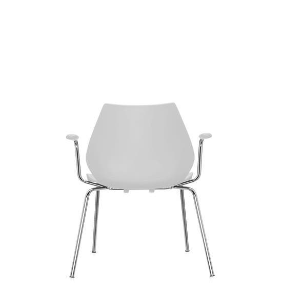 Chaise avec accoudoirs MAUI de Kartell, Gris clair
