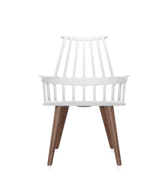 Chaise COMBACK de Kartell , Blanc-chêne 