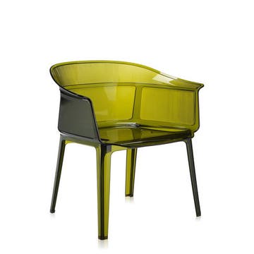 Chaise PAPYRUS de Kartell, Vert olive