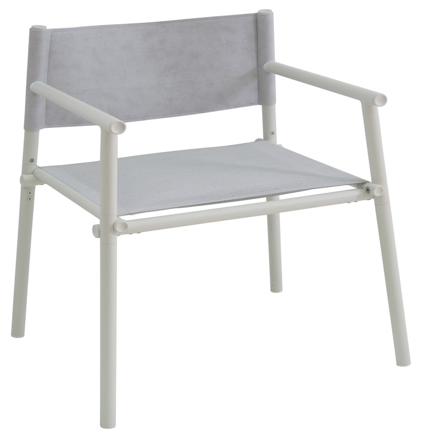 Lot de 2 fauteuils TERRAMARE de Emu, Blanc mat - Gris clair - Blanc