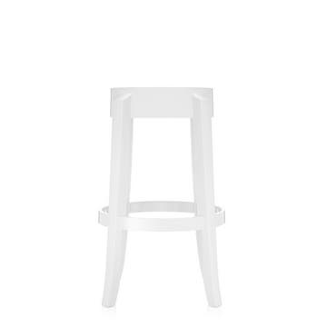 Tabouret H.75 CHARLES GHOST de Kartell, Blanc