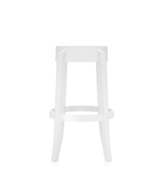 Tabouret H.75 CHARLES GHOST de Kartell, Blanc