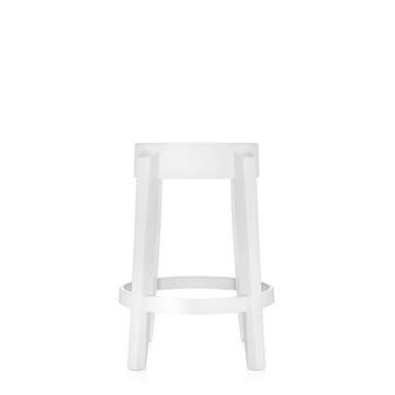 Tabouret H.65 CHARLES GHOST de Kartell, Blanc
