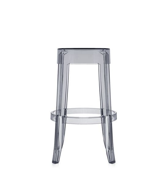 Tabouret H.75 CHARLES GHOST de Kartell, Fumé
