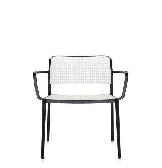 Fauteuil AUDREY de Kartell, Noir et blanc