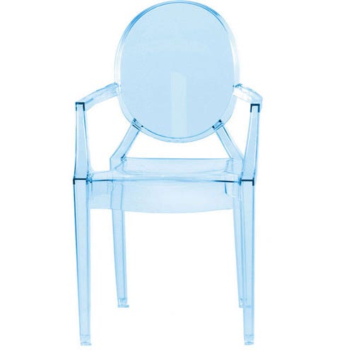 Fauteuil LOU LOU GHOST de Kartell, Bleu ciel