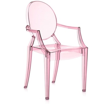 Fauteuil LOU LOU GHOST de Kartell, Rose