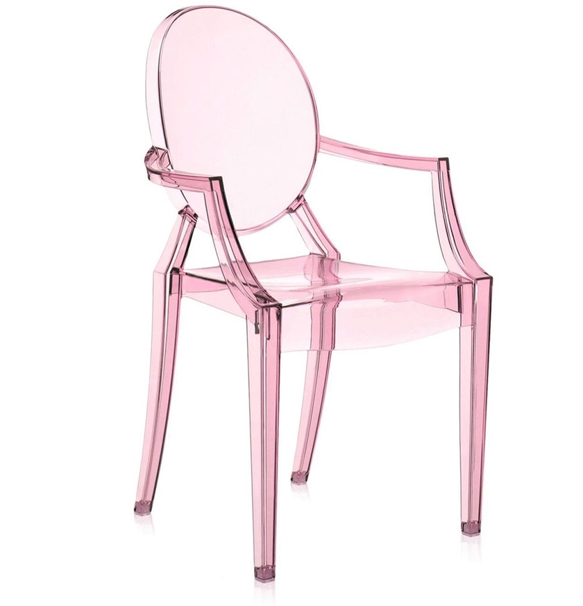 Fauteuil LOU LOU GHOST de Kartell, Rose