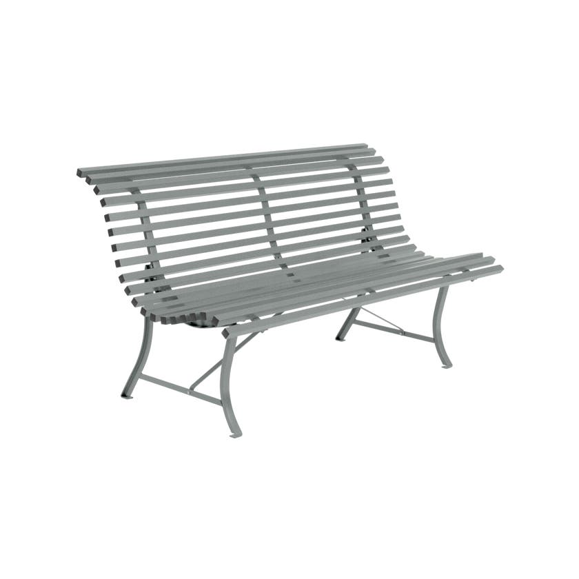 Banc LOUISIANE 150 de Fermob, Gris lapilli Banc LOUISIANE 150 de Fermob, Gris lapilli