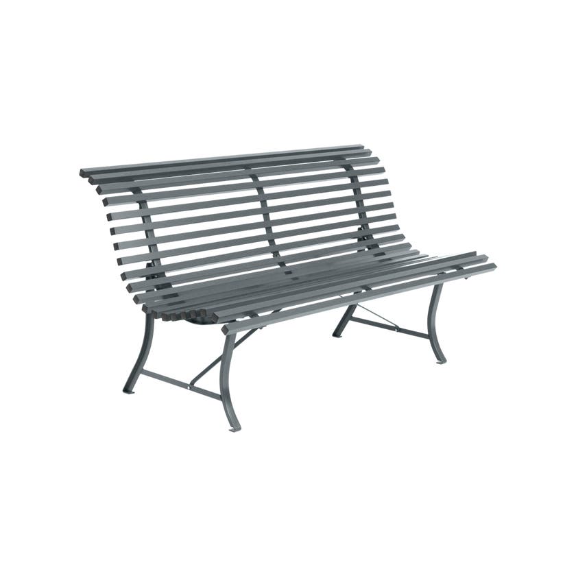 Banc LOUISIANE 150 de Fermob gris orage Banc LOUISIANE 150 de Fermob gris orage