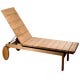 Lounger à roulettes KOS TEAK de Tribù, Teck