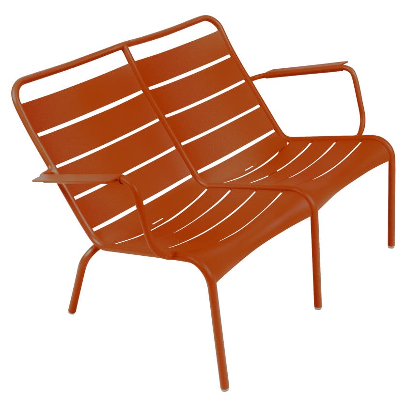 Lounger Duo LUXEMBOURG de Fermob, Orange confite Lounger Duo LUXEMBOURG de Fermob, Orange confite