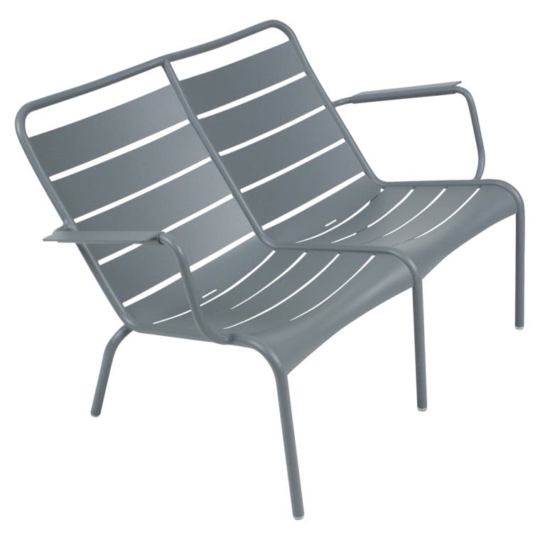 Lounger Duo LUXEMBOURG Fermob gris orage Lounger Duo LUXEMBOURG Fermob gris orage