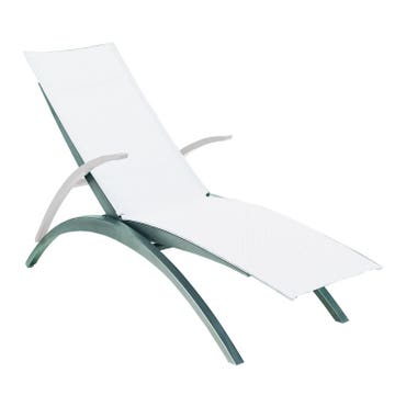 Lounger O-ZON 195 EP de Royal Botania, Blanc